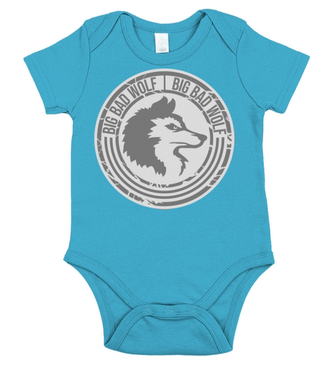 big bad wolf quote Short Sleeve Baby One-Piece