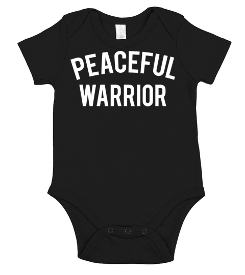 Cool Yoga Peaceful Warrior Short Sleeve Baby One-Piece