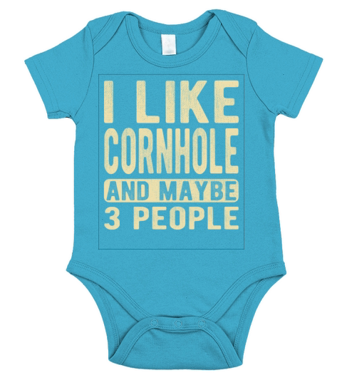 Cornhole Saying Short Sleeve Baby One-Piece