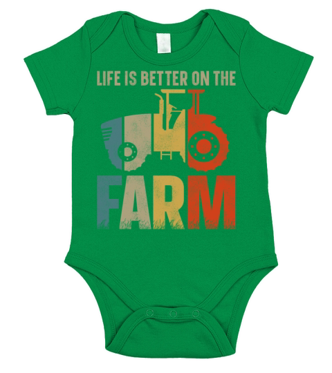 Farming Farmer Vintage Tractor Short Sleeve Baby One-Piece