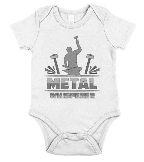 Forging Metal Whisperer Anvils Forger Blacksmiths Short Sleeve Baby One-Piece