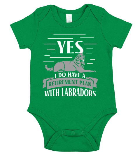 i plan with Labradors Short Sleeve Baby One-Piece
