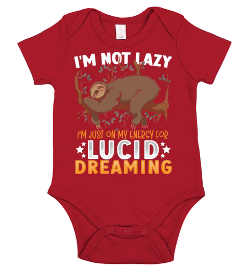 Im Not Lazy Im Just On My Energy For Lucid Short Sleeve Baby One-Piece