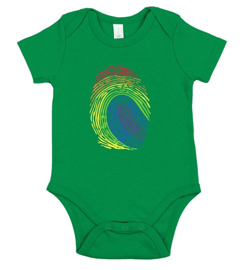 LGBT Fingerprint Rainbow Flag Short Sleeve Baby One-Piece