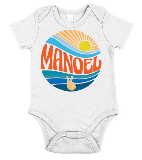 Manoel Shirt Vintage Sunset Manoel Groovy Tie Dye Short Sleeve Baby One-Piece