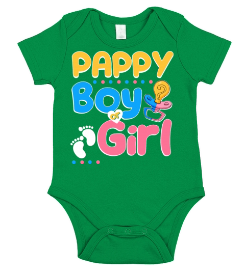 Pink or Blue Pappy Loves You Best Dad Ever Short Sleeve Baby One-Piece