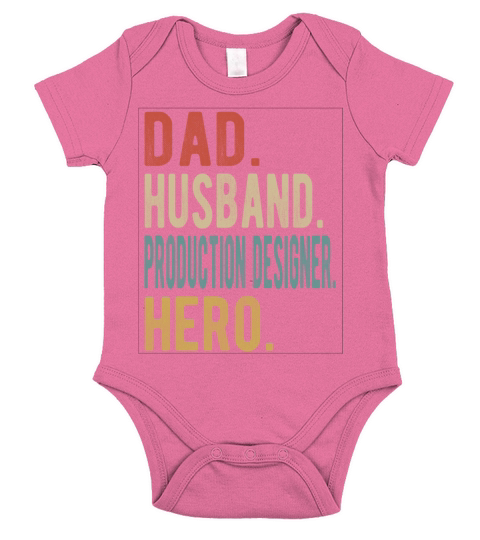 Production Designer Dad Husband Hero Short Sleeve Baby One-Piece