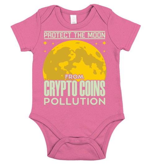 PROTECT THE MOON FROM CRYPTO COINS Short Sleeve Baby One-Piece