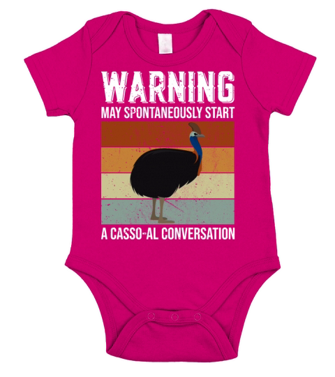 Retro Cassowary Vintage Cassowaries Quote Short Sleeve Baby One-Piece