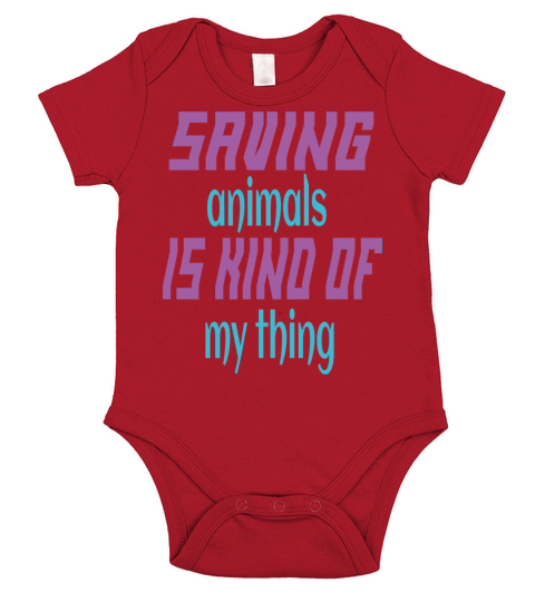 saving animals is kind of my thing Short Sleeve Baby One-Piece