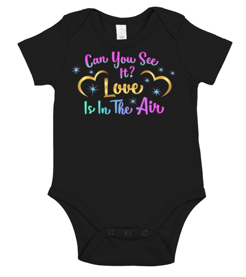 Valentines Sublimation Can You See It Love Is In Short Sleeve Baby One-Piece