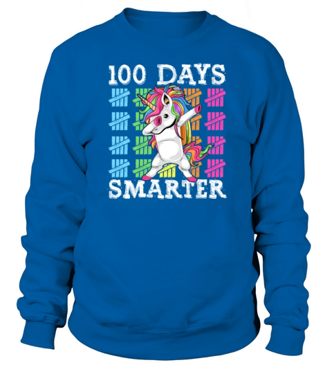 100 Days Of School Dabbing Unicorn Smarter Sweatshirt Unisex