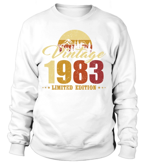 40th birthday vintage 1983 limited edition Sweatshirt Unisex