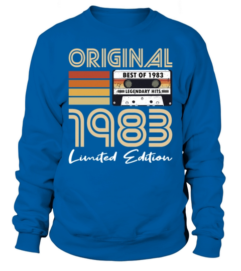 40th birthday vintage 1983 original 1983 Sweatshirt Unisex