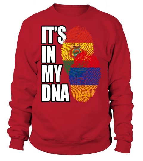 Armenian And Bolivian Mix Heritage DNA Flag Sweatshirt Unisex