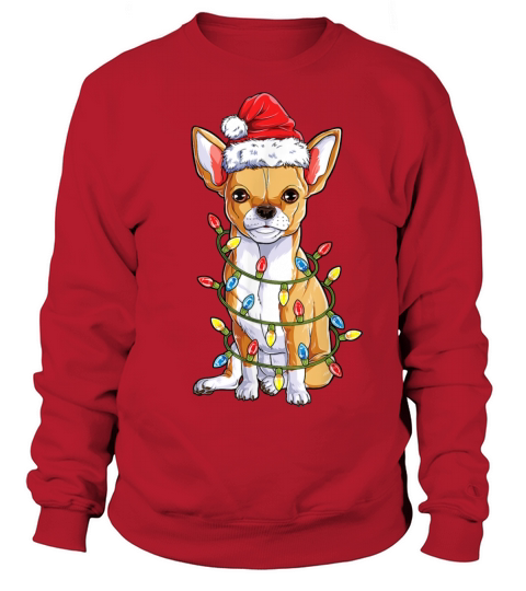 Chihuahua Santa Christmas Tree Lights Xmas Boys Do Sweatshirt Unisex