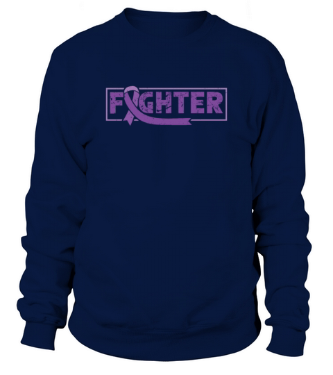 Epilepsy Fighter Purple Ribbon Epileptic Epilepsy Sweatshirt Unisex