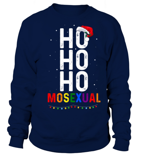 Ho Ho Ho Mosexual Gay Santa LGBT Pun Gay Christmas Sweatshirt Unisex