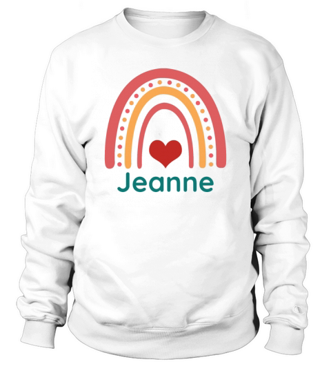 Jeanne Vintage Boho Rainbow Sweatshirt Unisex