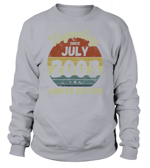 July 2003 - Vintage Birthday Present Sweatshirt Unisex