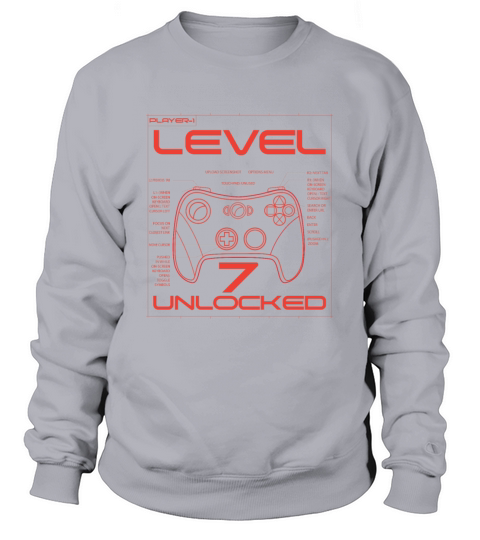 level 7 unlocked player1 Sweatshirt Unisex