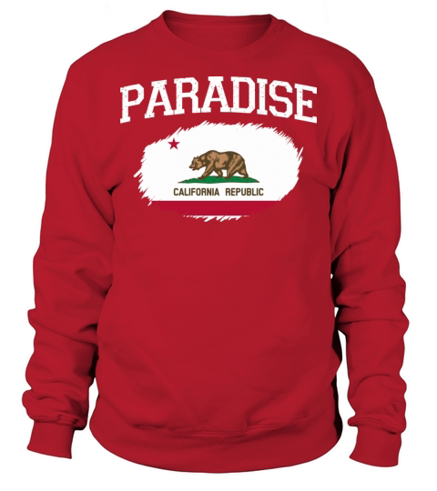 Paradise Ca California Flag Vintage Usa Sports Men Sweatshirt Unisex