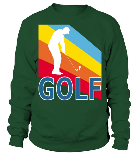 Retro Vintage Style Golf Player Sports Game Sweatshirt Unisex
