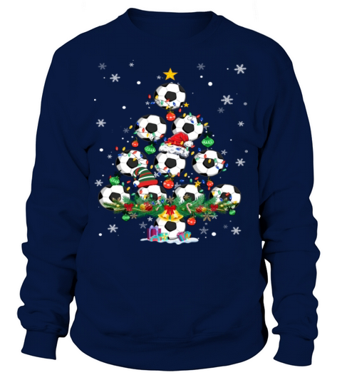 Soccer Christmas Tree Santa Pickleball Lights Sweatshirt Unisex