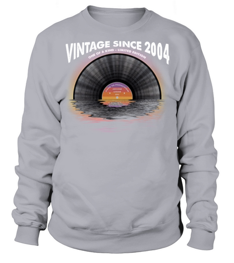 Vintage since 2004 Retro Disco Music Vintage Sweatshirt Unisex