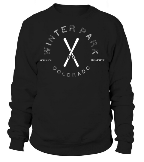 Winter Park Colorado Vintage Ski Sweatshirt Unisex