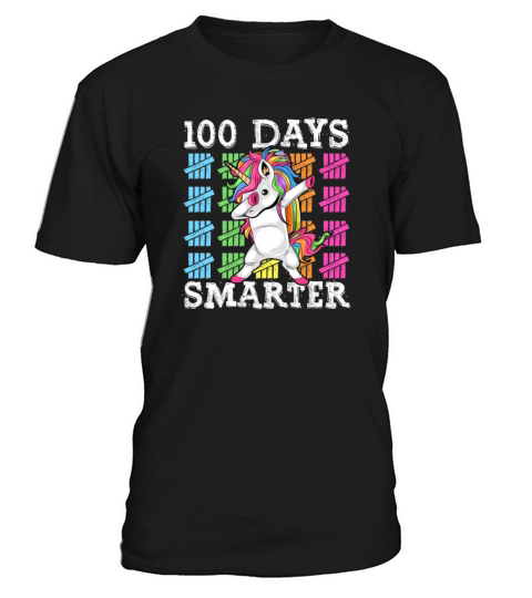 100 Days Of School Dabbing Unicorn Smarter T-Shirt Unisex