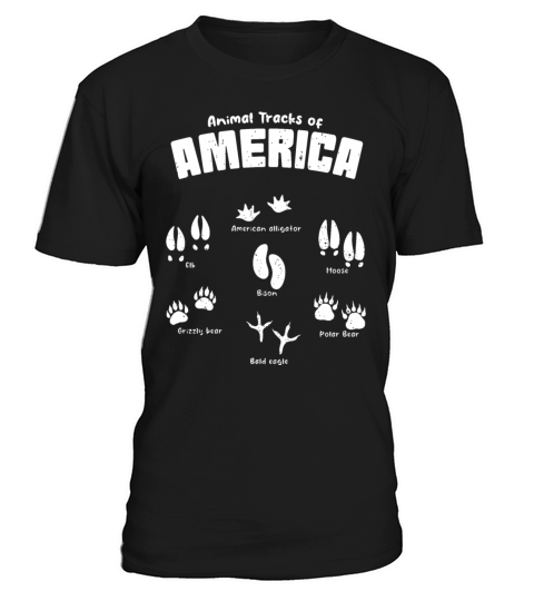 Animal Tracks America Footprints T-Shirt Unisex