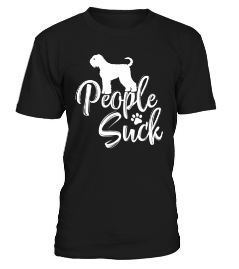 I Love My Black Russian Terrier - "People Suck" T-Shirt Unisex