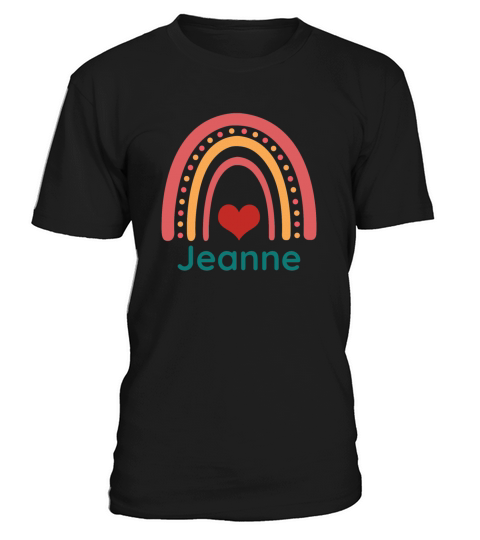 Jeanne Vintage Boho Rainbow T-Shirt Unisex