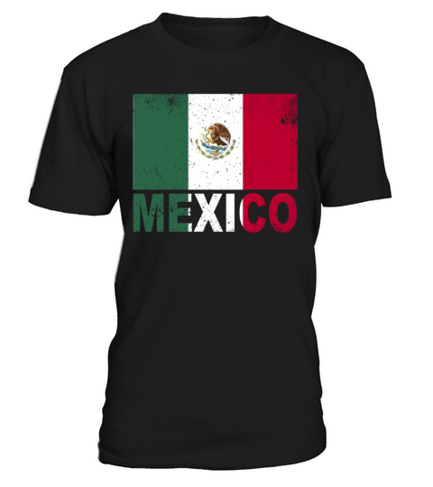 Mexico Flag Vintage Mexican Nationality Roots Trav T-Shirt Unisex