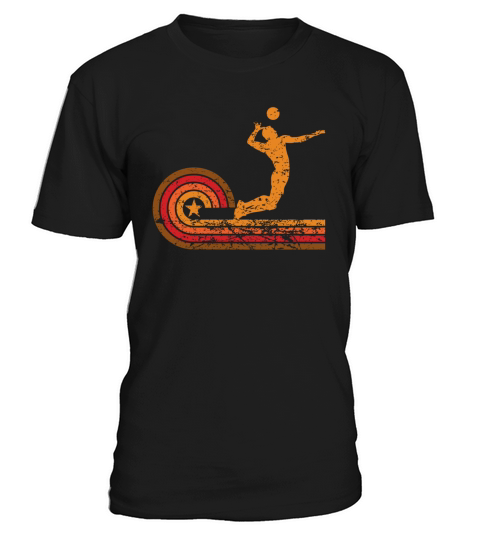 Retro Style Volleyball Player Vintage T-Shirt Unisex