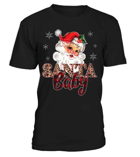 Vintage Santa Leopard Plaid T-Shirt Unisex