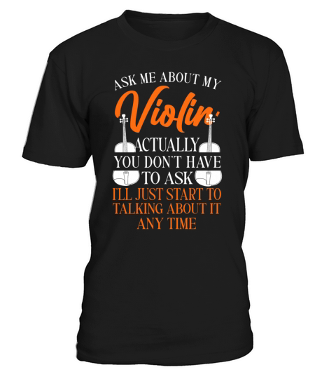 Violin Violinist Vintage Ask Me T-Shirt Unisex