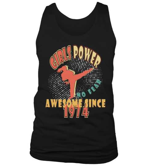 1974 vinatge Girls Power Birthday Tank Top Unisex