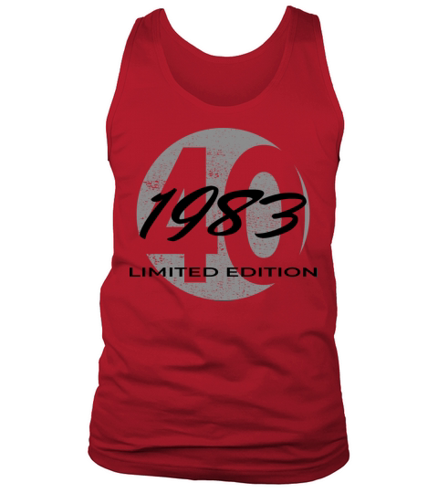 40th birthday men women 40 years 1983 vintage Tank Top Unisex