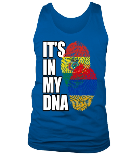Armenian And Bolivian Mix Heritage DNA Flag Tank Top Unisex
