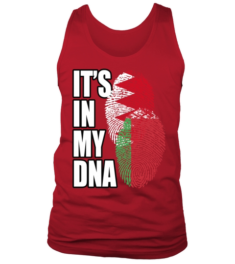 Belarusian And Bahraini Mix Heritage DNA Flag Tank Top Unisex