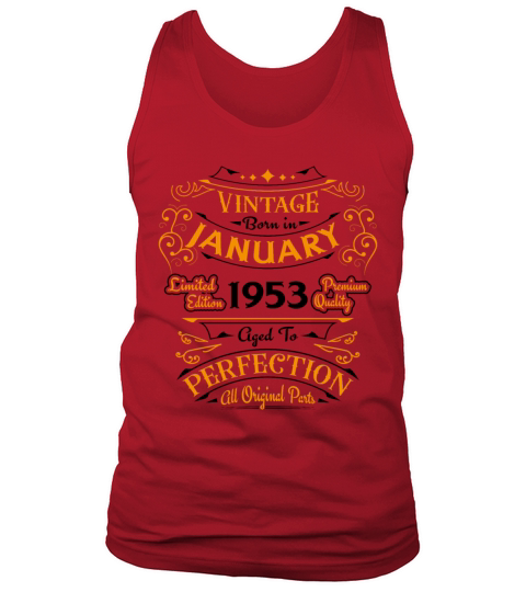 Birthday Gift Born In January 1953 Tank Top Unisex