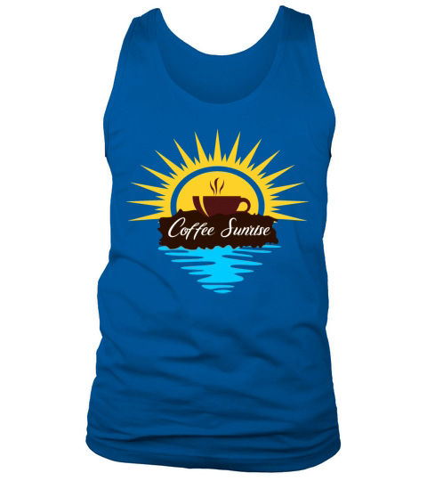 coffee sunrise on the beach Tank Top Unisex
