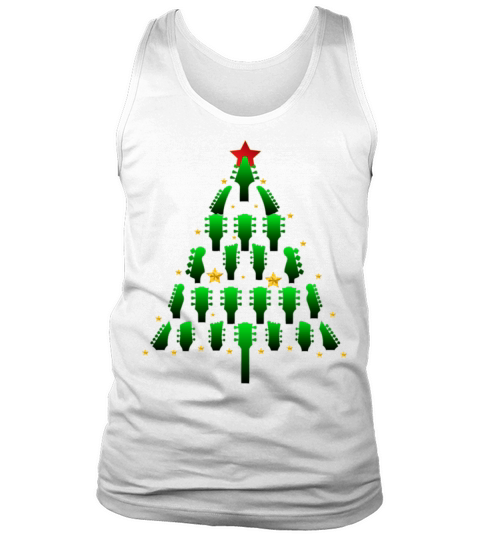 Cool Guitar Christmas Tree Tank Top Unisex