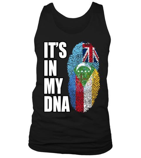 Fijian And Comoran Mix Heritage DNA Flag Tank Top Unisex