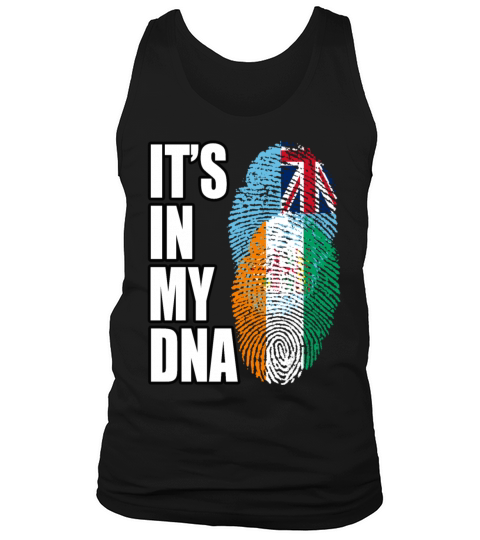 Fijian And Ivorian Mix Heritage DNA Flag Tank Top Unisex