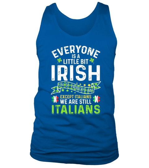 Irish Italian St Patricks Day Shamrock Italian Flag Gift Tank Top Unisex