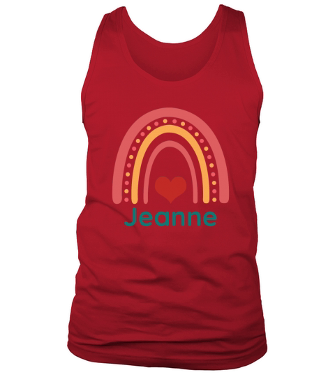 Jeanne Vintage Boho Rainbow Tank Top Unisex
