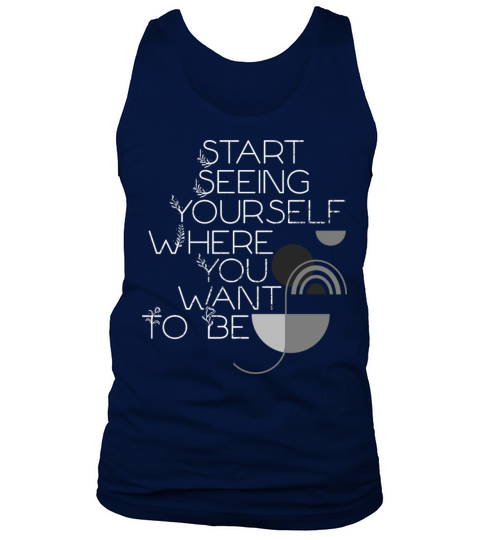 Mindset Start Seeing Your Future Geometric Inspira Tank Top Unisex